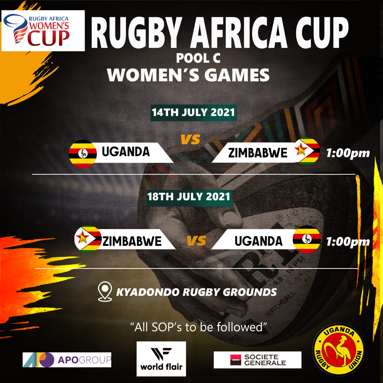 Uganda to host Group C Rugby Africa games. - Uganda Rugby Union