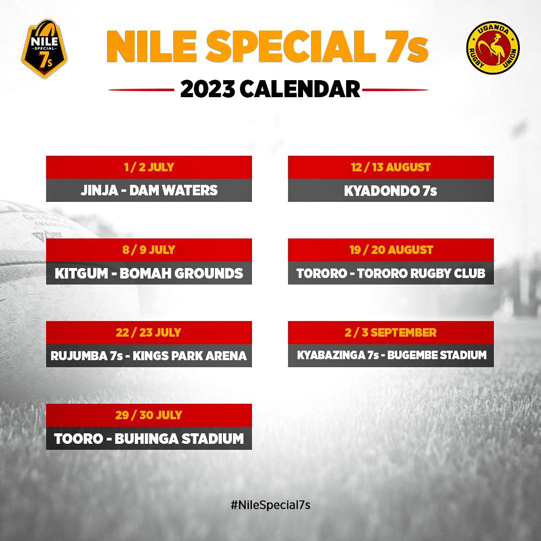 Nile Special 7s 2023 Calendar Out! - Uganda Rugby Union